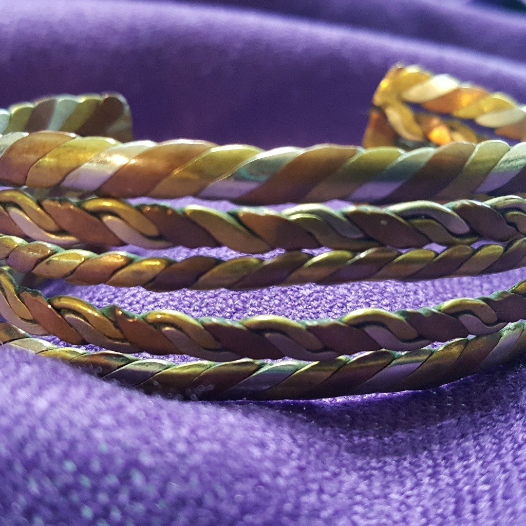Tri-Color Bracelet. Unknown Metals. Interesting.